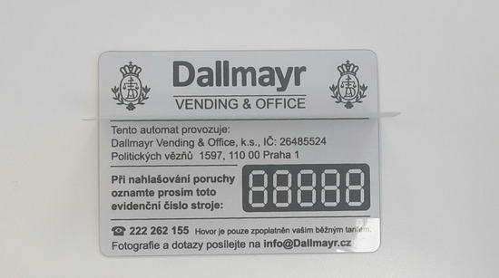 ETIKETA PROVOZOVATEL