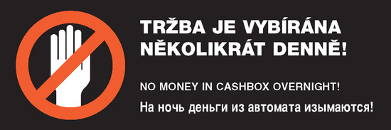 ETIKETA Denní vybírání tržby