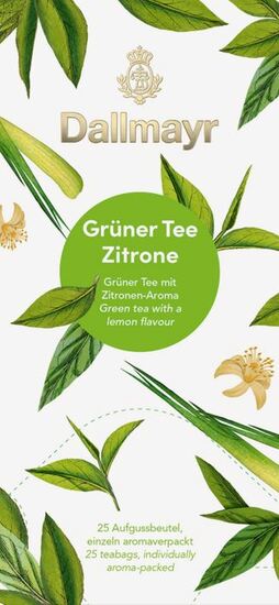 DALLMAYR ČAJ ZELENÝ S CITRONEM - 25 sáčků