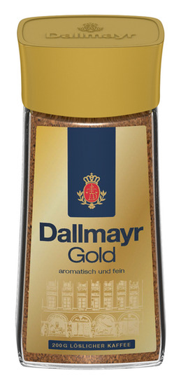 DALLMAYR KÁVA GOLD 200 g SKLENĚNÁ DÓZA