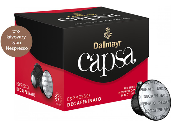 CAPSA červená ESPRESSO DECAFFEINATO 10 ks