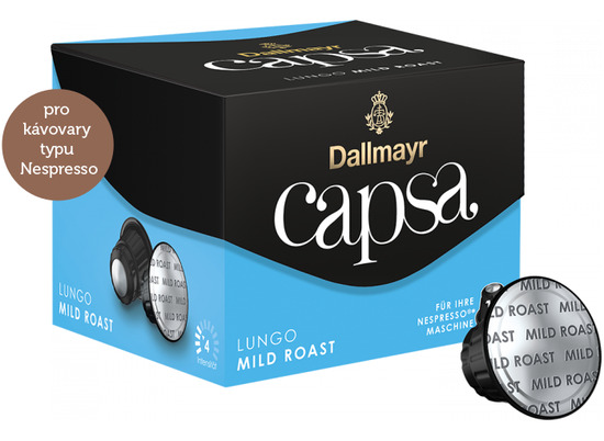 CAPSA světle modrá LUNGO MILD ROAST 10 ks